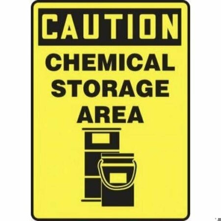 OSHA CAUTION SAFETY SIGN CHEMICAL MCHL712VA